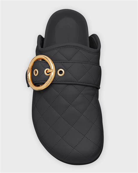 See by Chloe Jodie Quilted Buckle Slide Mules.